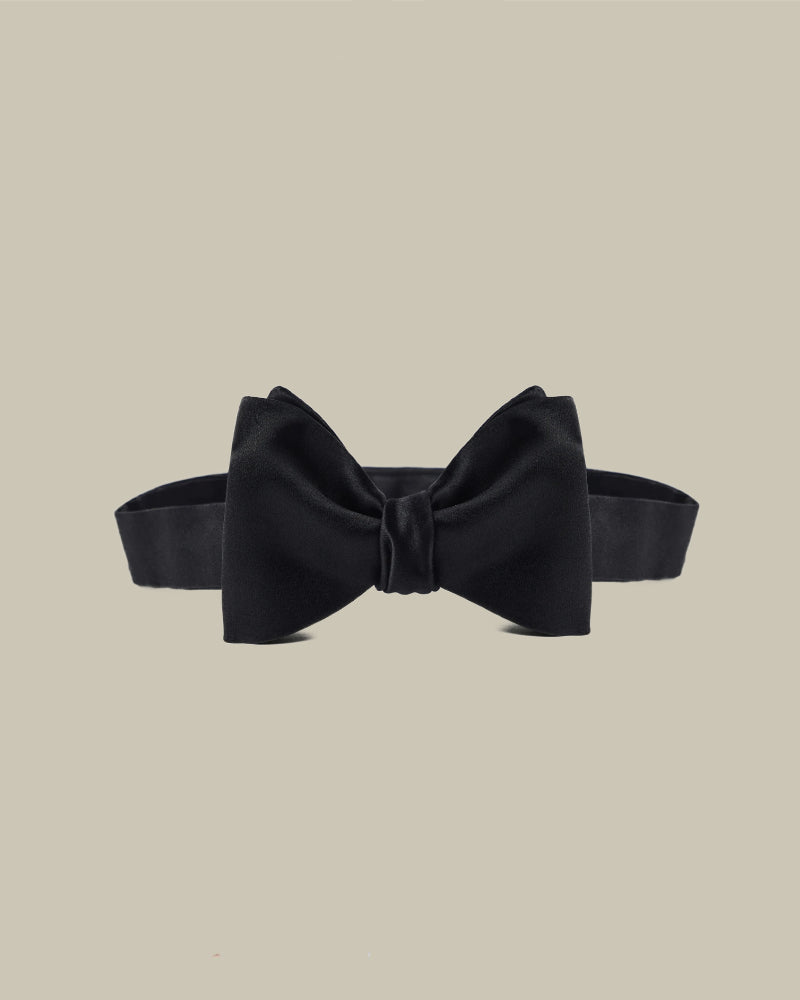 Black Silk Bow Tie