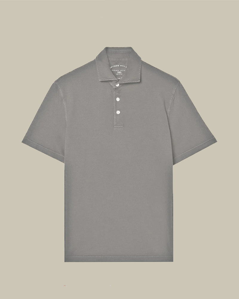 Grey Quick Dry Polo