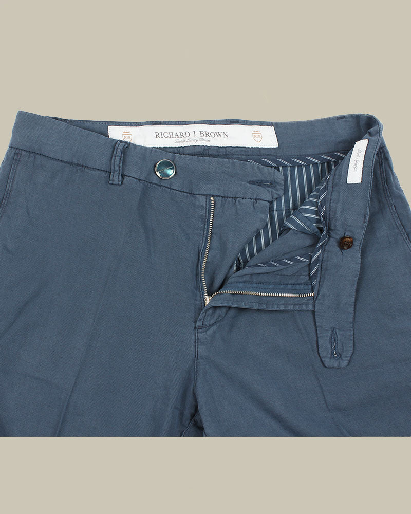 SPARGI Ocean Blue Cotton & Lyocell Shorts