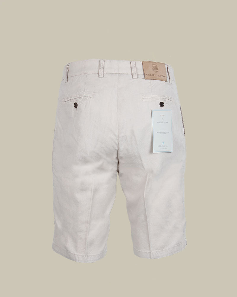 SPARGI Beige Cotton & Lyocell Shorts