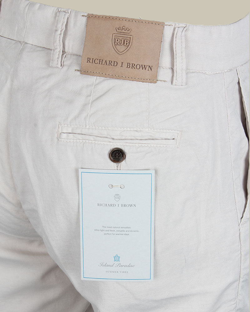 SPARGI Beige Cotton & Lyocell Shorts