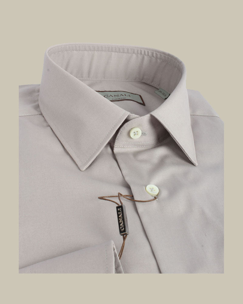 Mauve Poplin Slim Fit Shirt