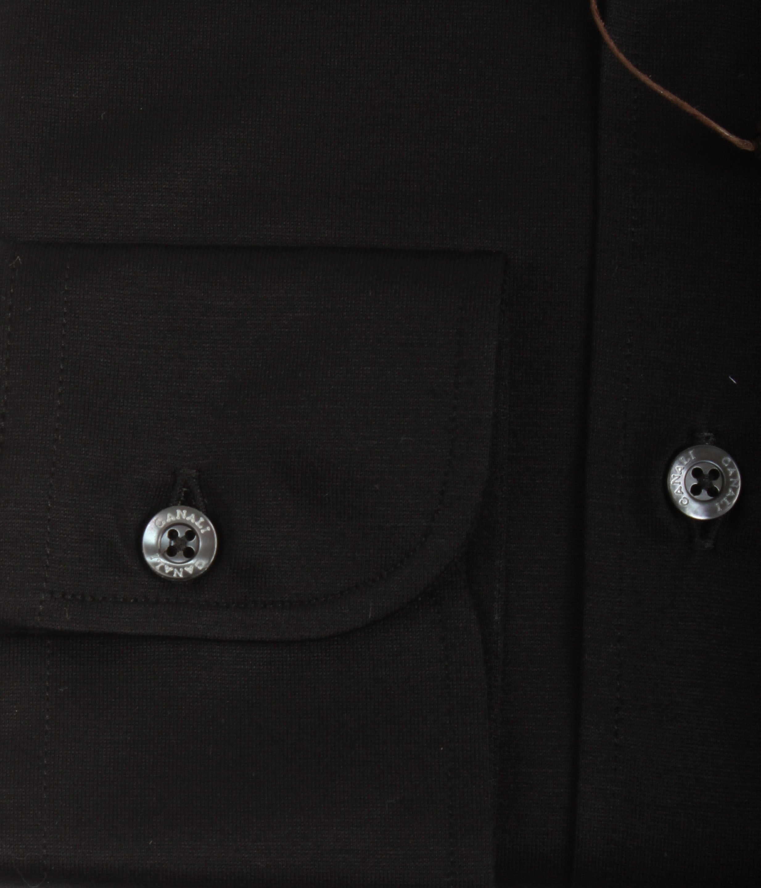 Black Stretch Jersey Shirt