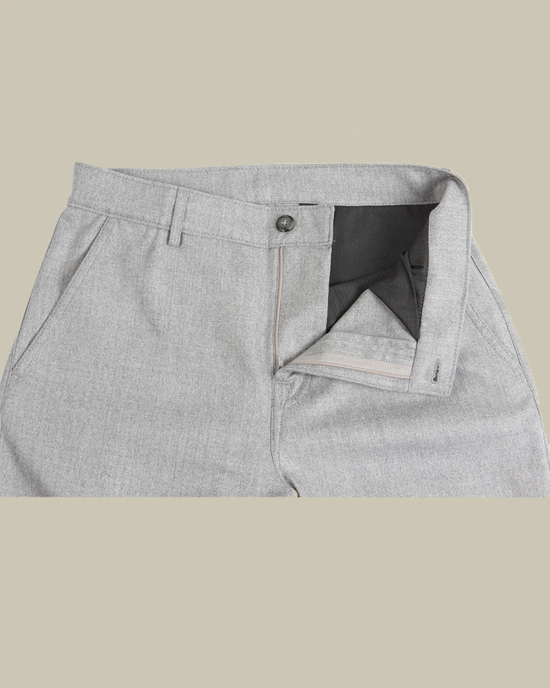 Light Grey Wool Flannel Trouser