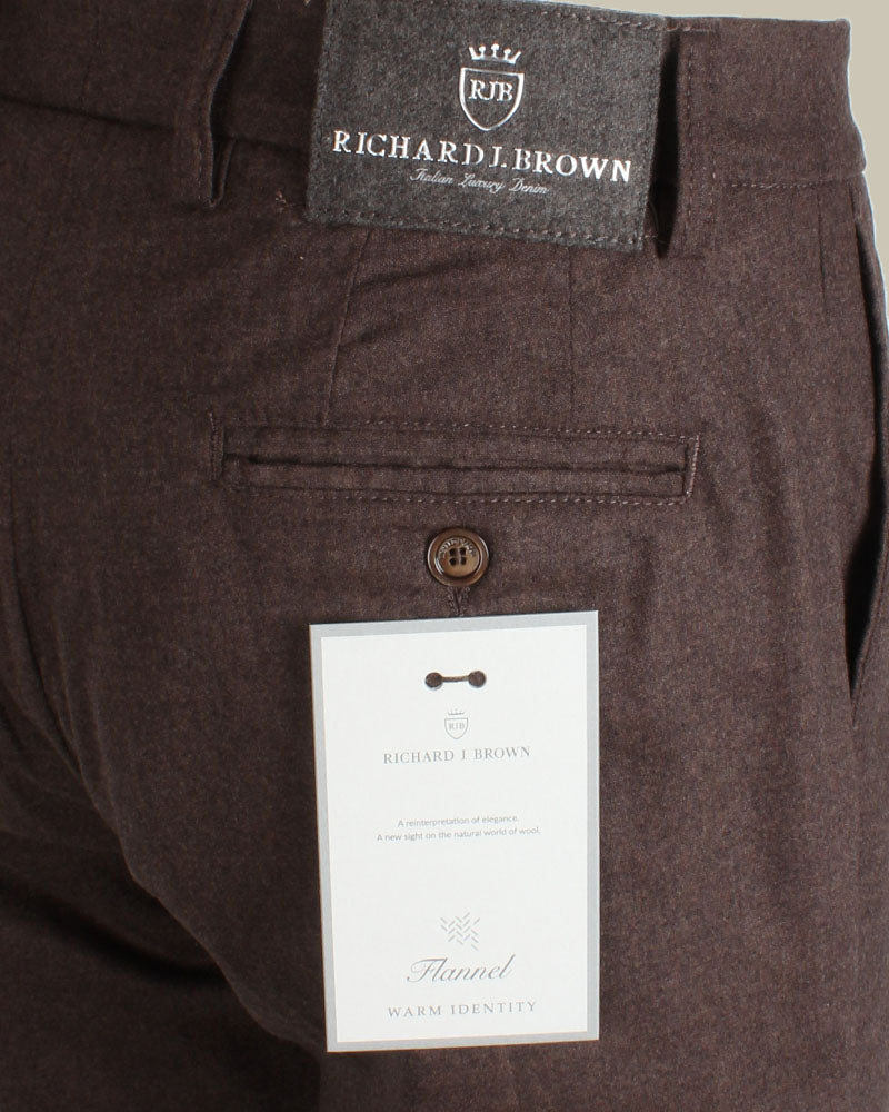 SINGAPORE Brown Flannel Trouser