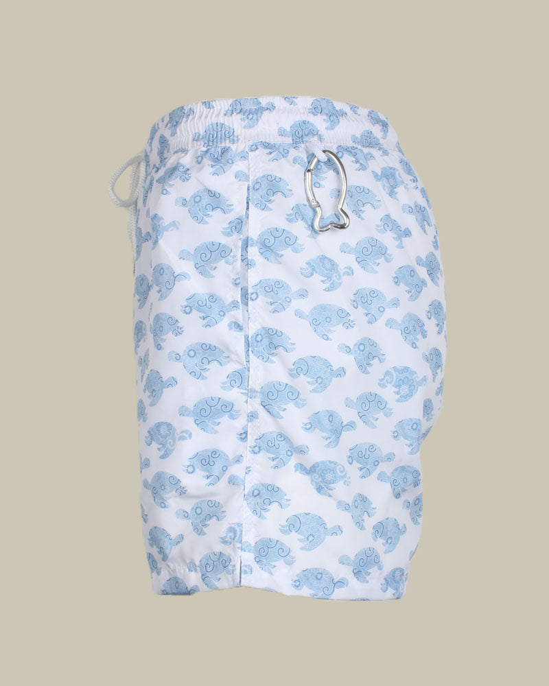 Madeira Marlin Pattern Swim Shorts