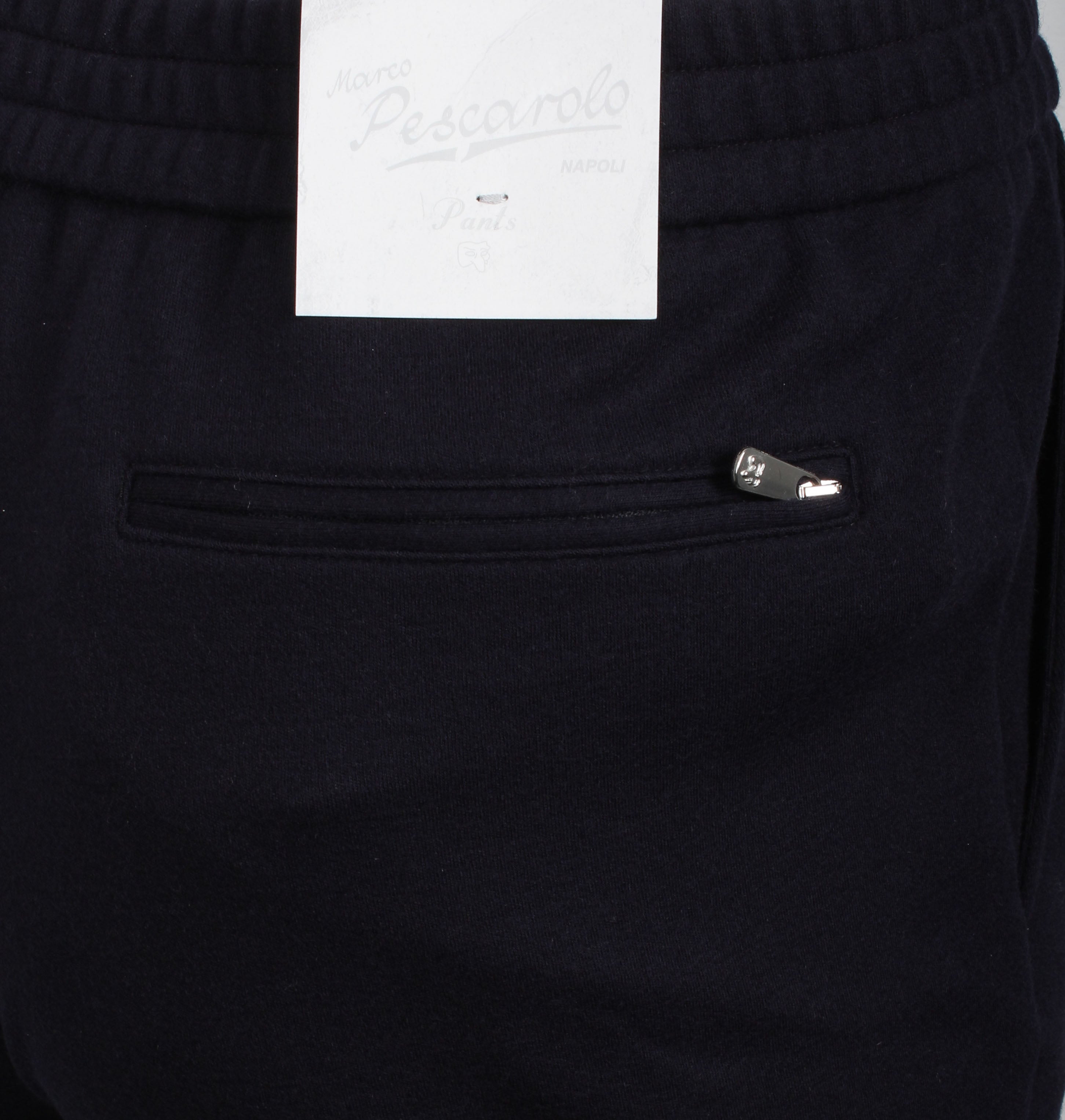 Navy Cashmere Blend Jersey Hooded Twinset