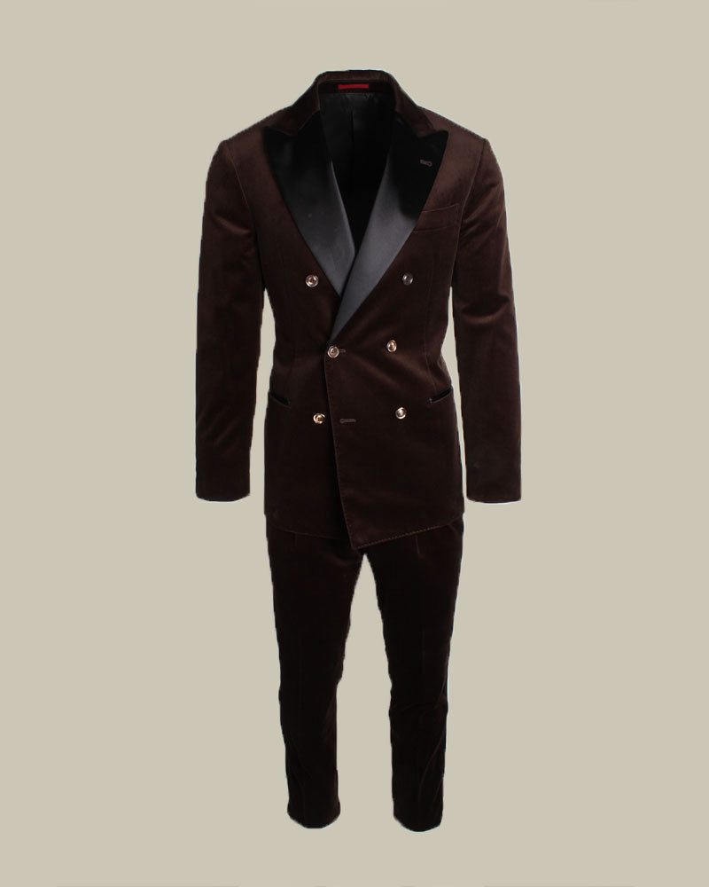 Brown Velvet Tuxedo