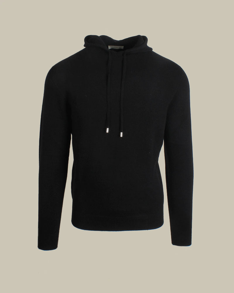 Black Cashmere Hoodie