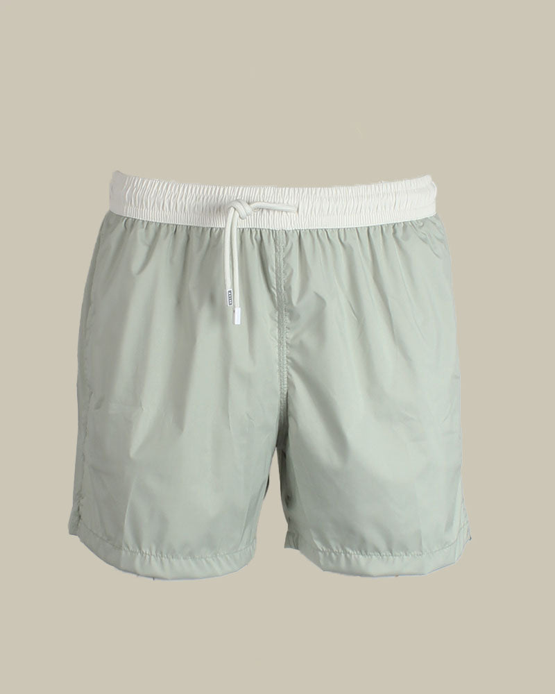 Sage Green & Ivory Tahiti Airstop Swim Short – MAISON 49
