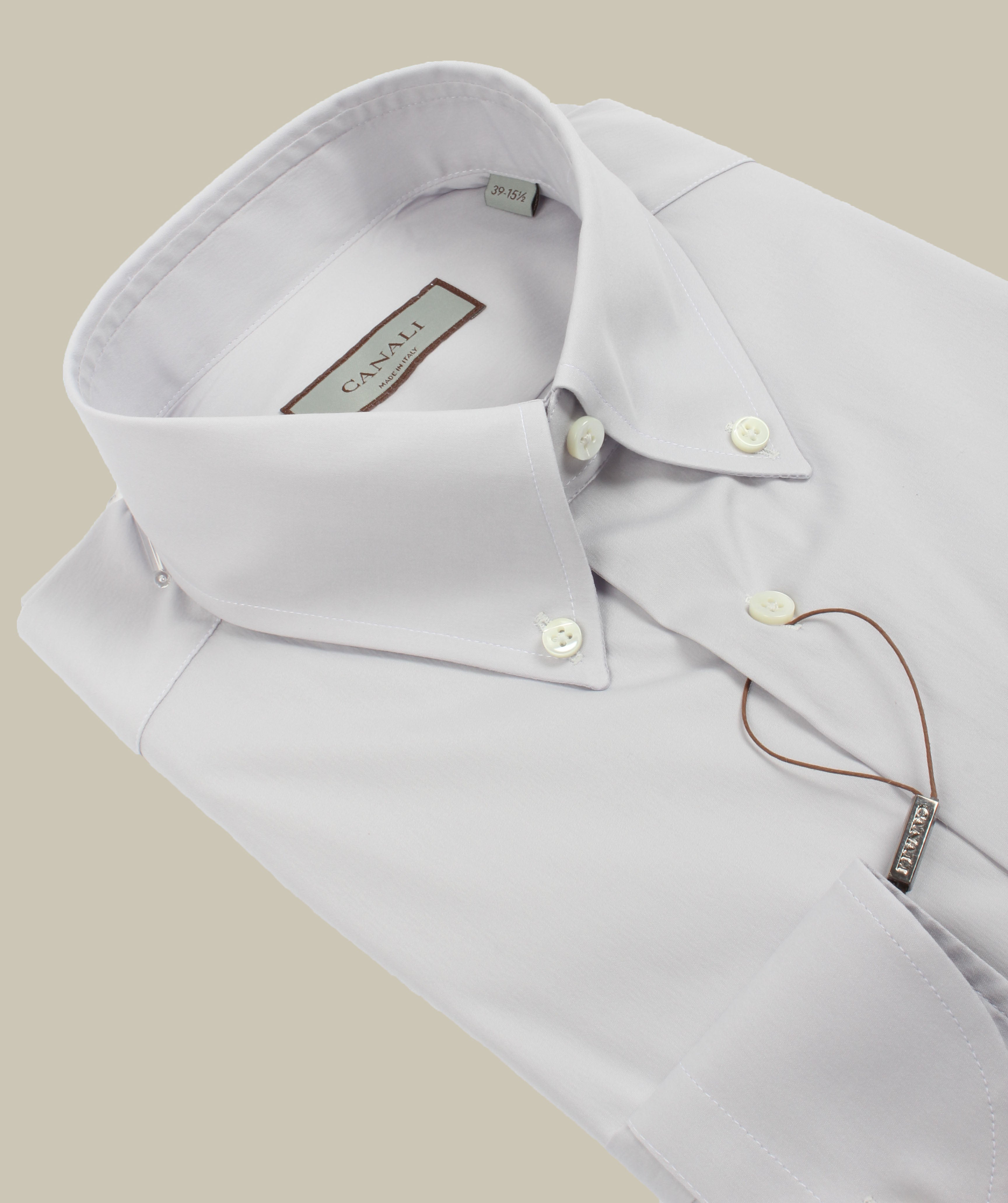 Mauve Button Down Poplin Shirt