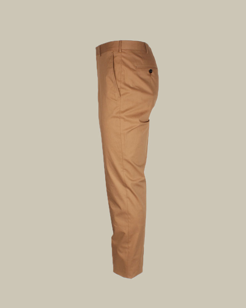 Premium Cotton Chino Tobacco