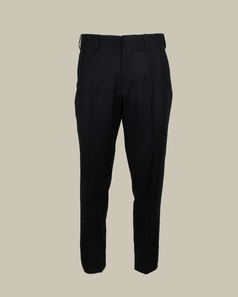 Black Cashmere Side Fasten Trousers