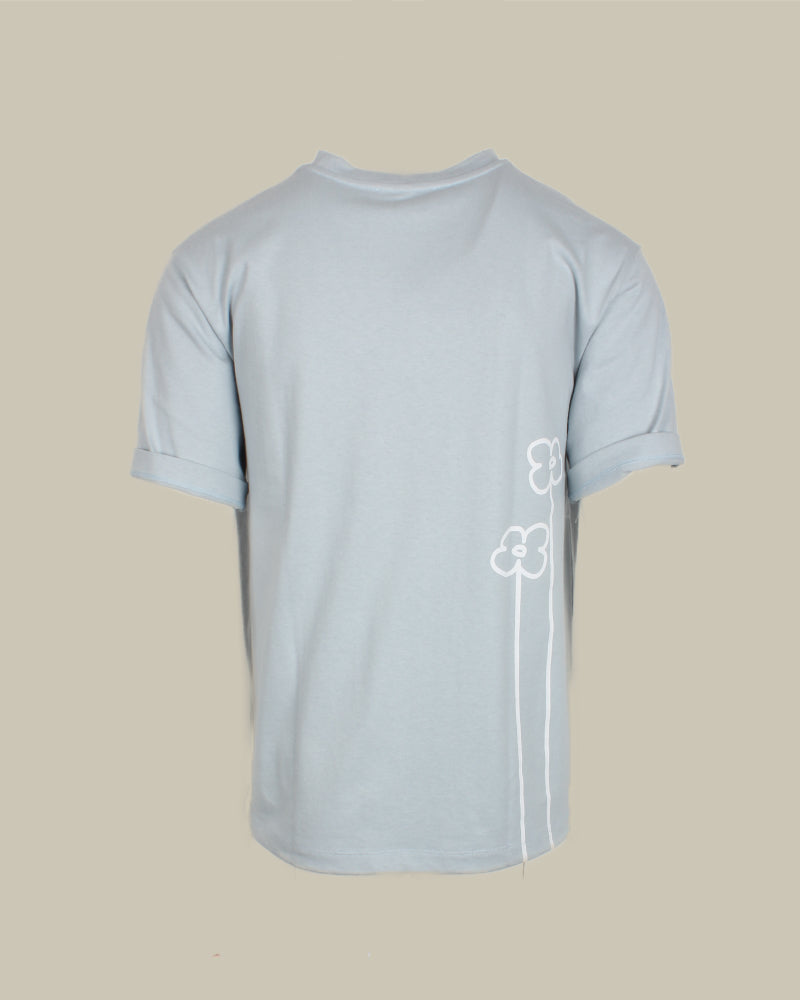 Sky Blue Small Logo T Shirt