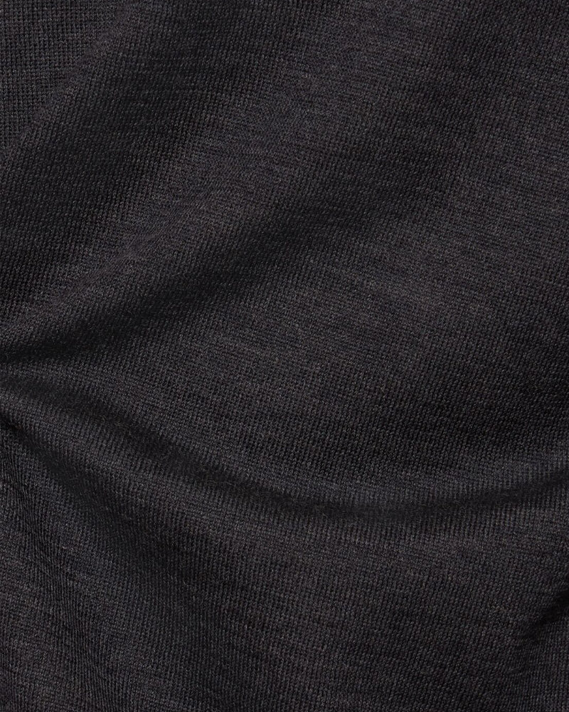 Charcoal Grey Merino Wool Crewneck