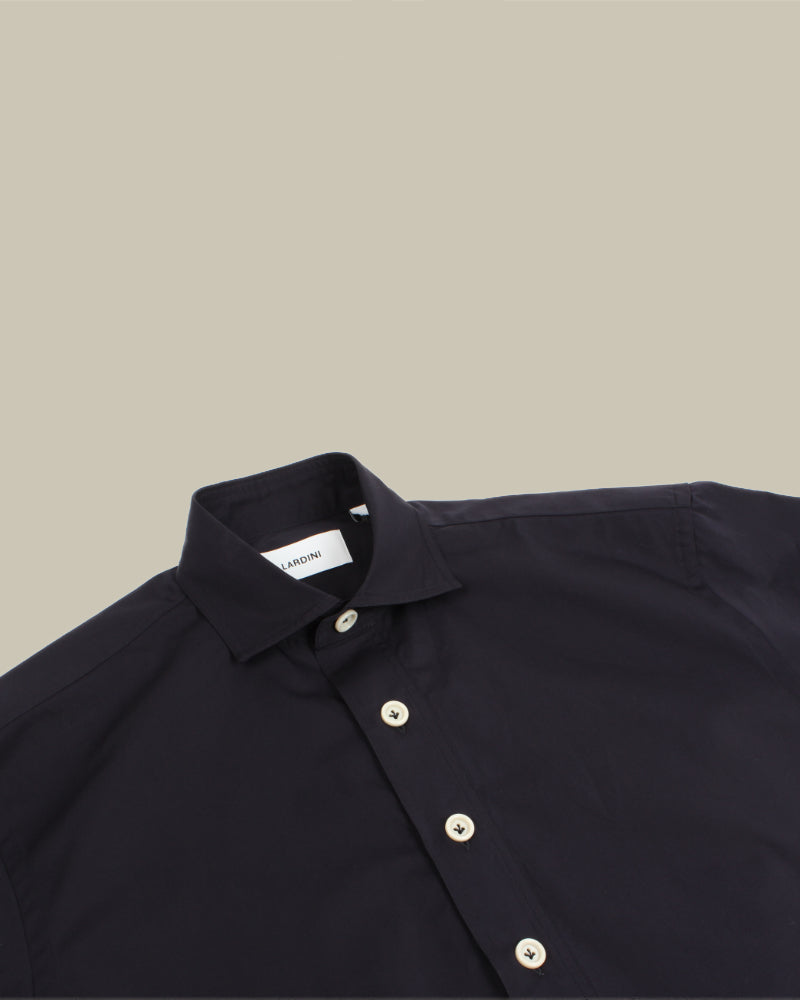 Navy Short Sleeve Buttoned Shirt