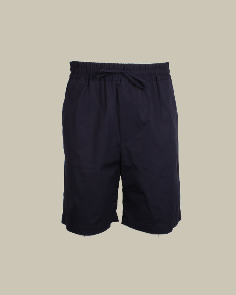 Navy Drawstring Waist Bemuda Shorts