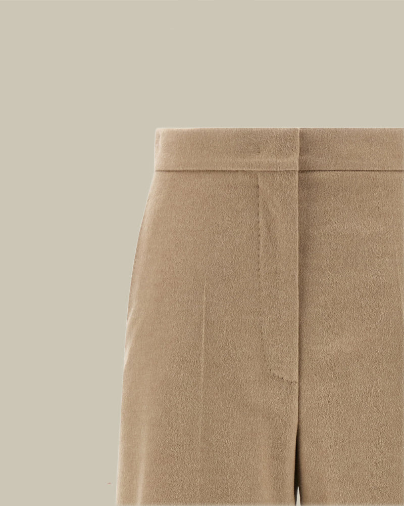 Marengo Beige Pure Brushed Wool Trouser