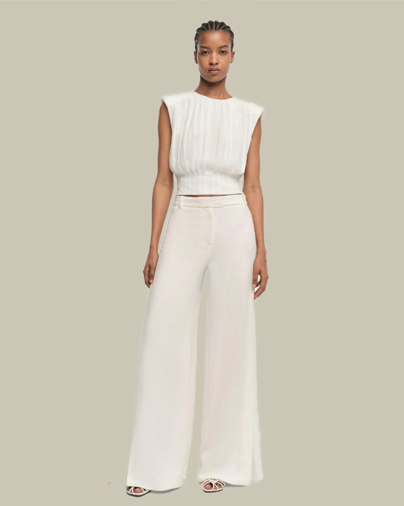 Matilda Ivory Cropped Top