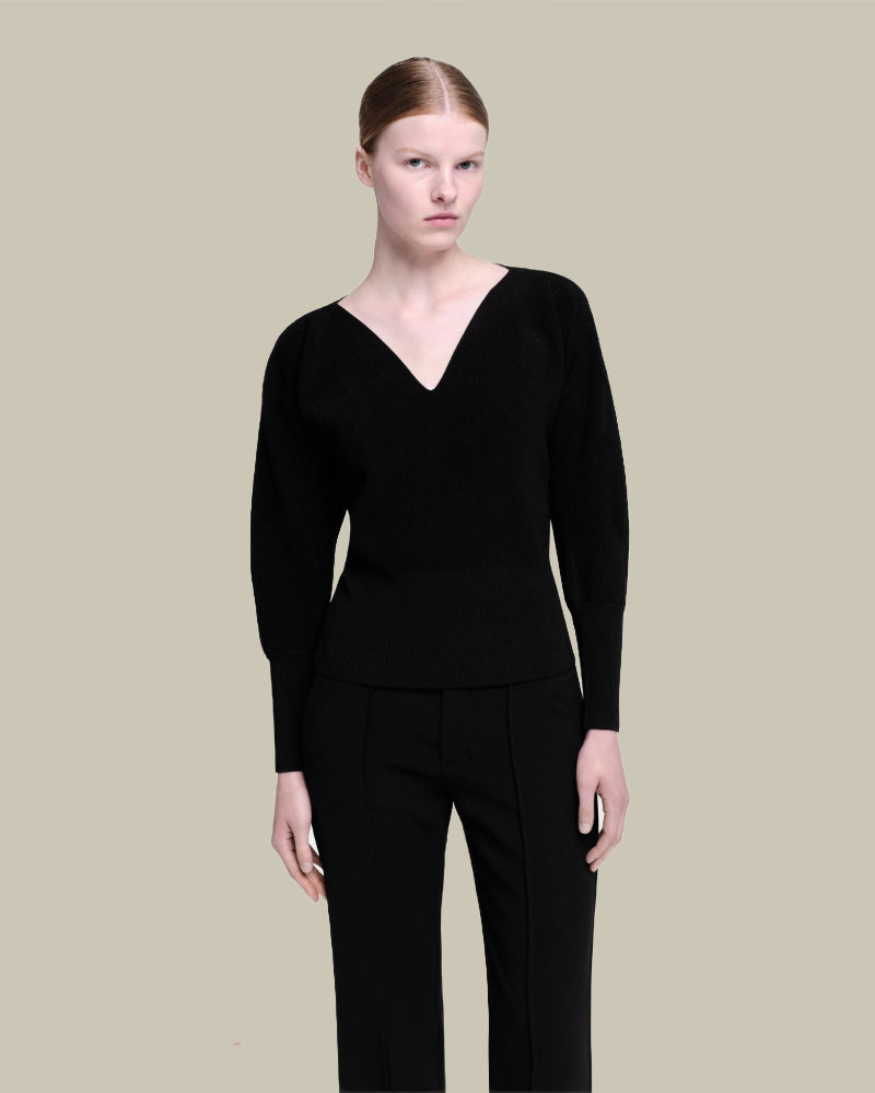 Montana Black Knit Pullover