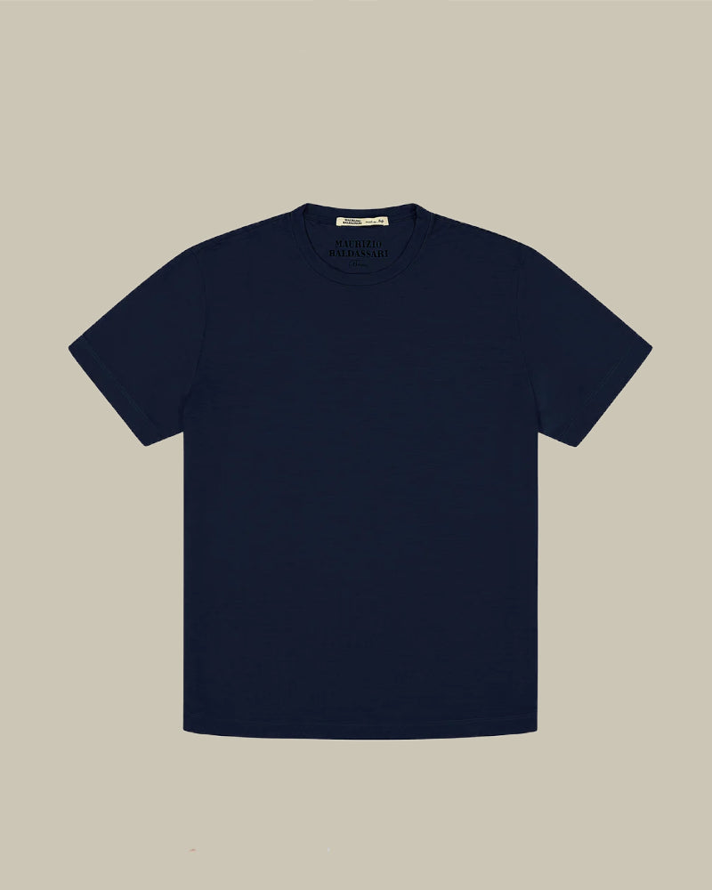 Dark Navy Merino Wool T-Shirt