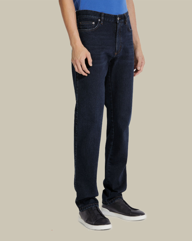 Clean Indigo Wash Comfort Stretch Jean