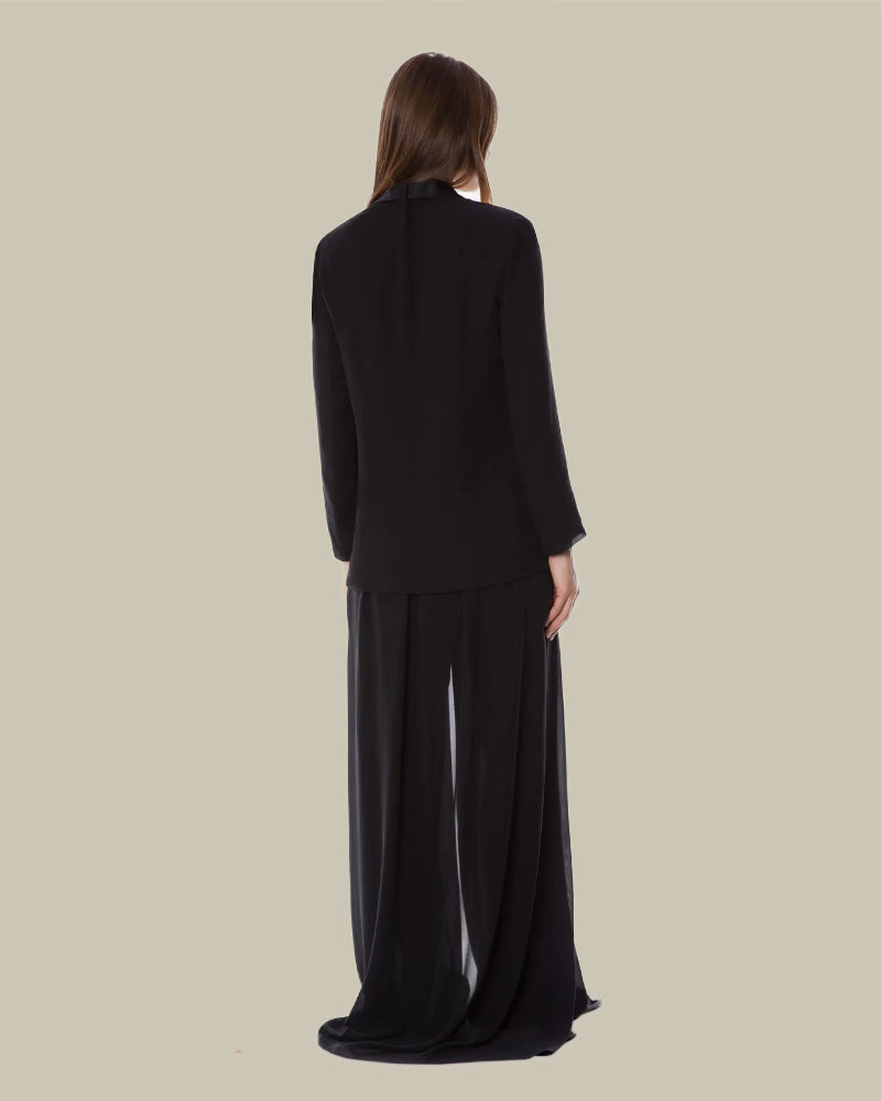 Black Georgette Trousers