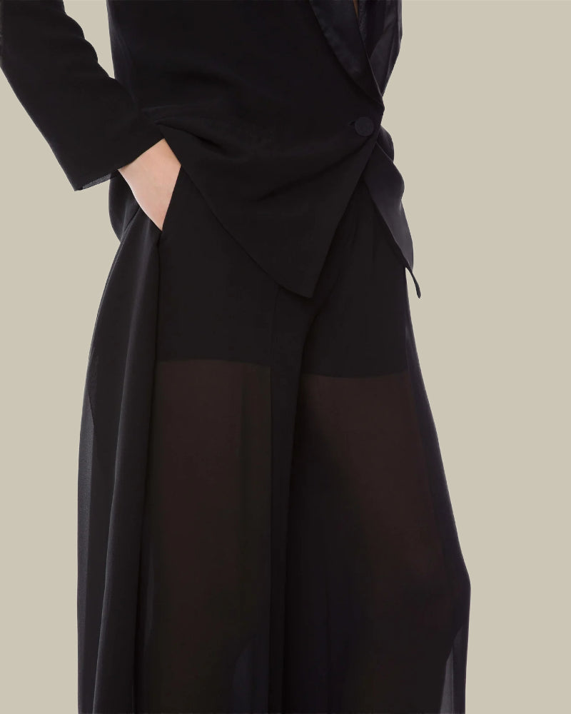 Black Georgette Trousers