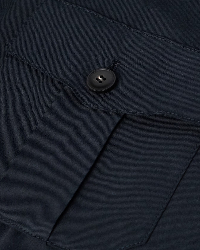 Navy Lyocell Overshirt Twinset