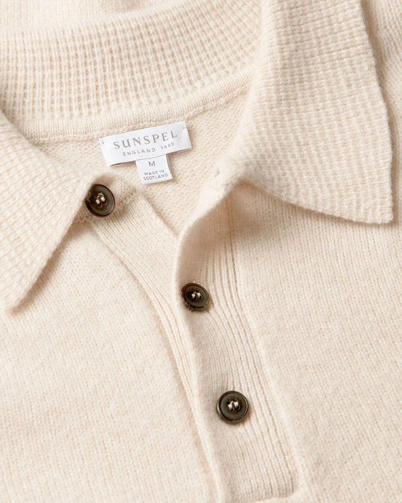 Oatmeal Lambswool Polo