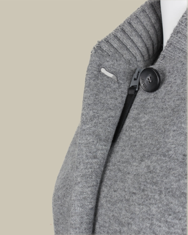Dorina Grey Cashmere Bomber
