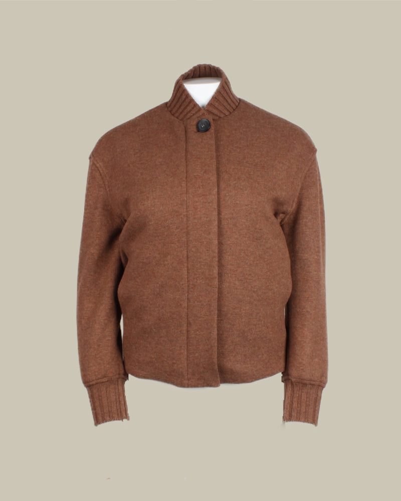 Dorina Tobacco Cashmere Bomber