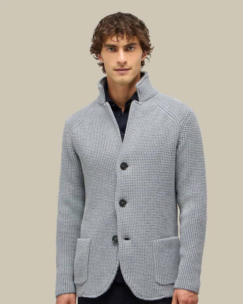 Brenta Cable Knit Swacket Grey