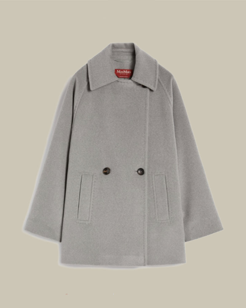 Ariano Double-Breasted Wool Peacoat