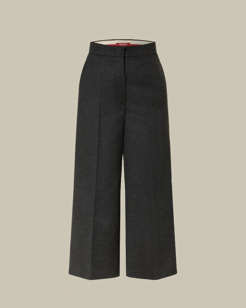 Marengo Grey Wool Wide Leg Trouser