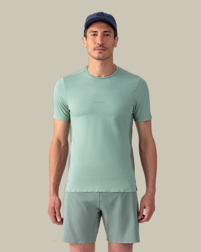 MOLVENO Green Mist Trail Running T Shirt