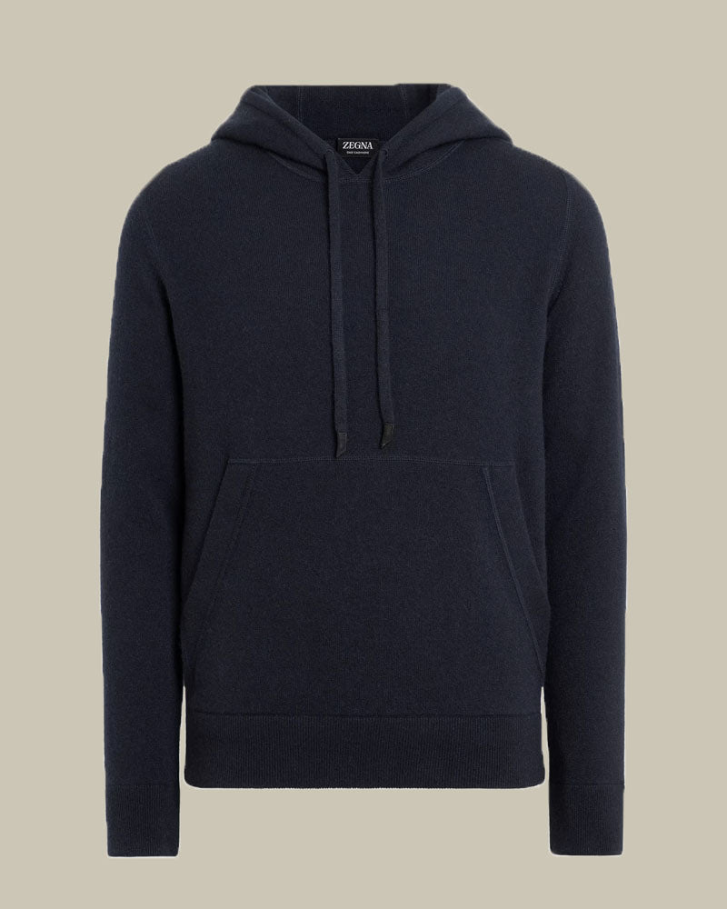 Oasi Cashmere Hoodie Navy