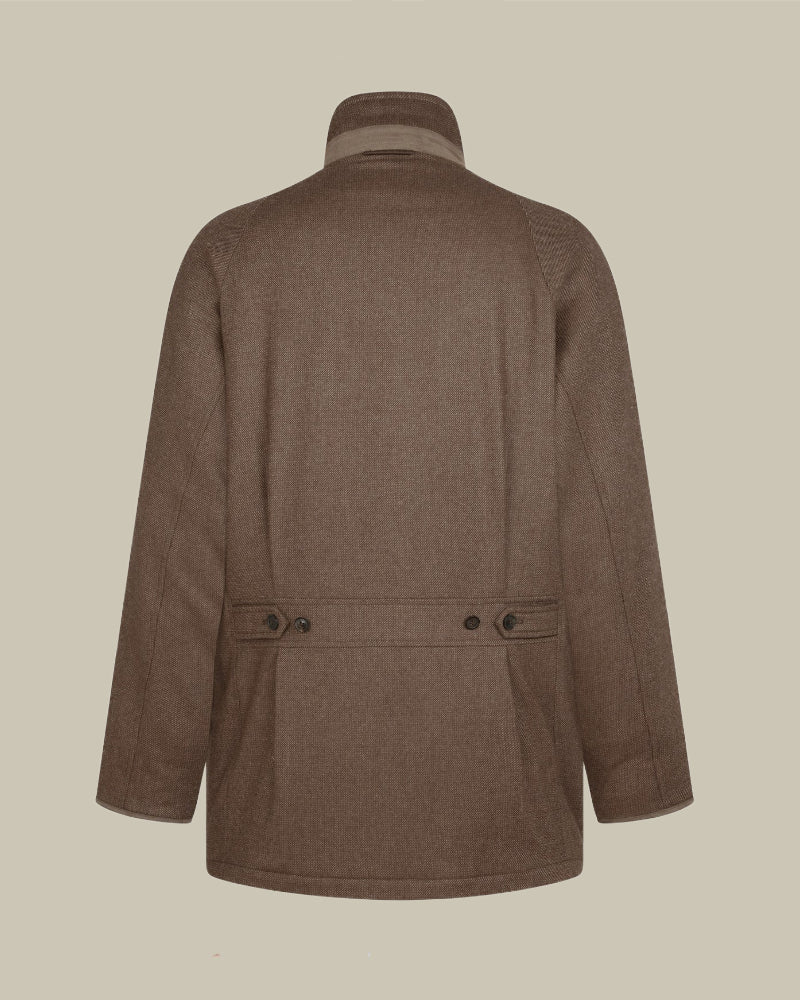 Percy Cashmere Tweed Raglan Field Coat