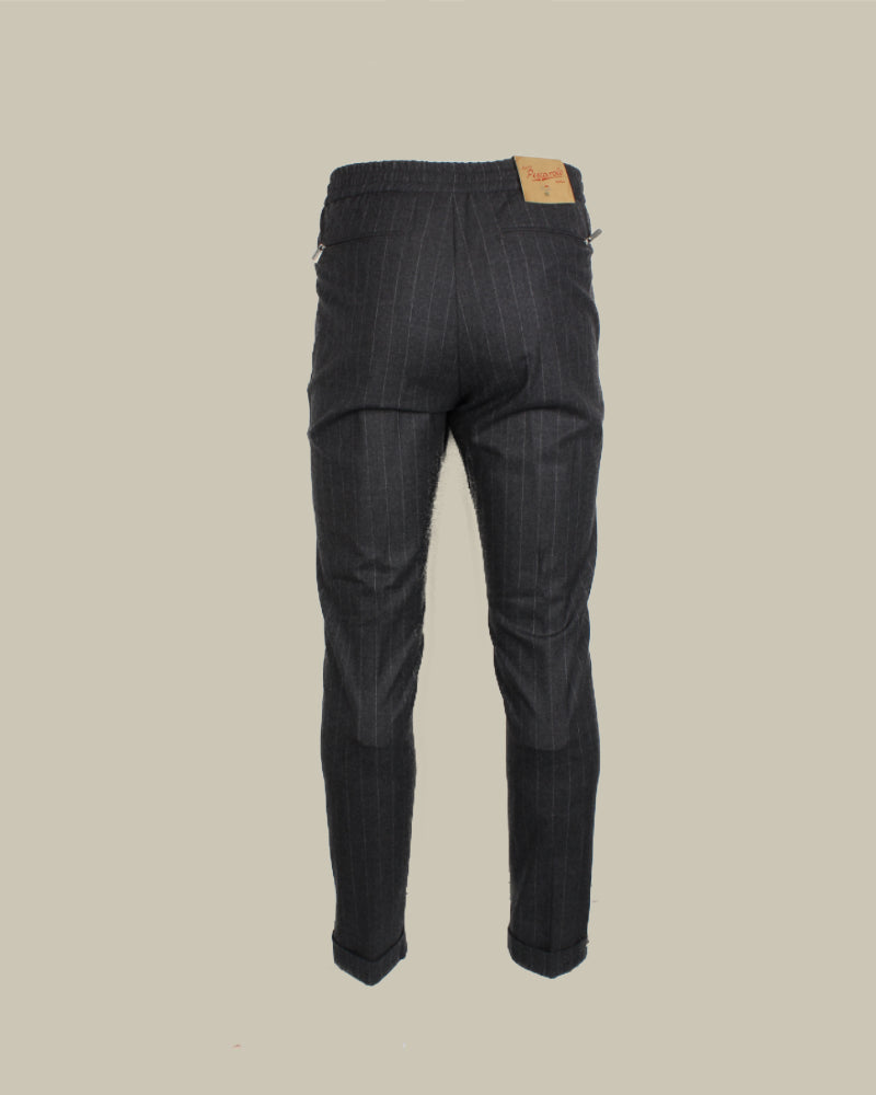CLUB Charcoal Cashmere Pinstripe Twinset