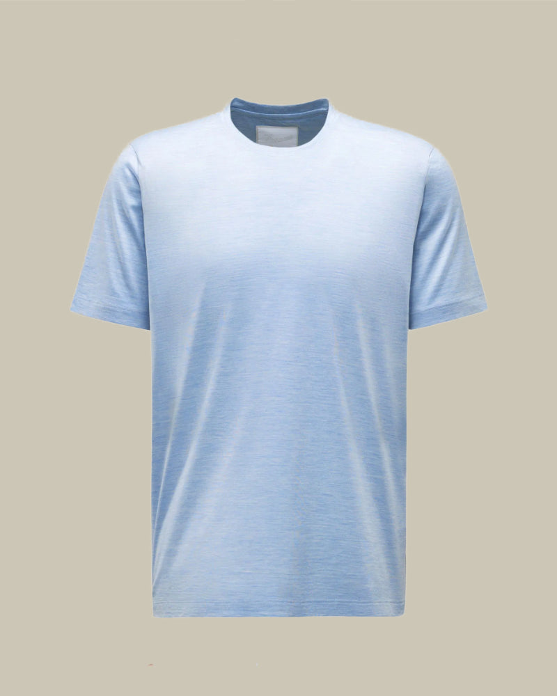 Merino Wool T Shirt Sky Blue