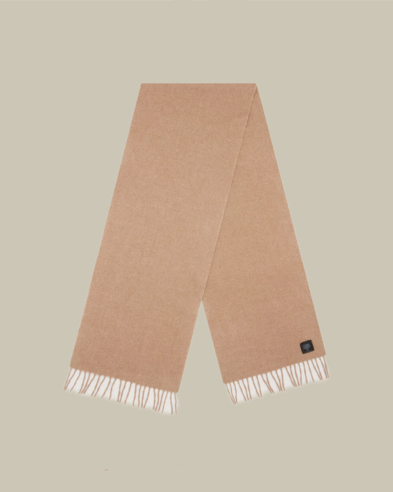 Camel Plain Cashmere Scarf
