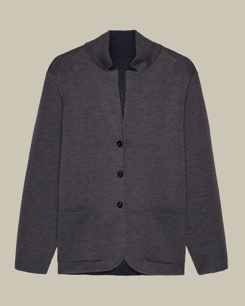 Reversible Navy/Grey Swacket