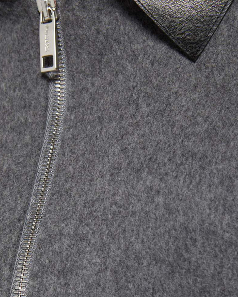 Vacuo Grey Flannel Cropped Jacket