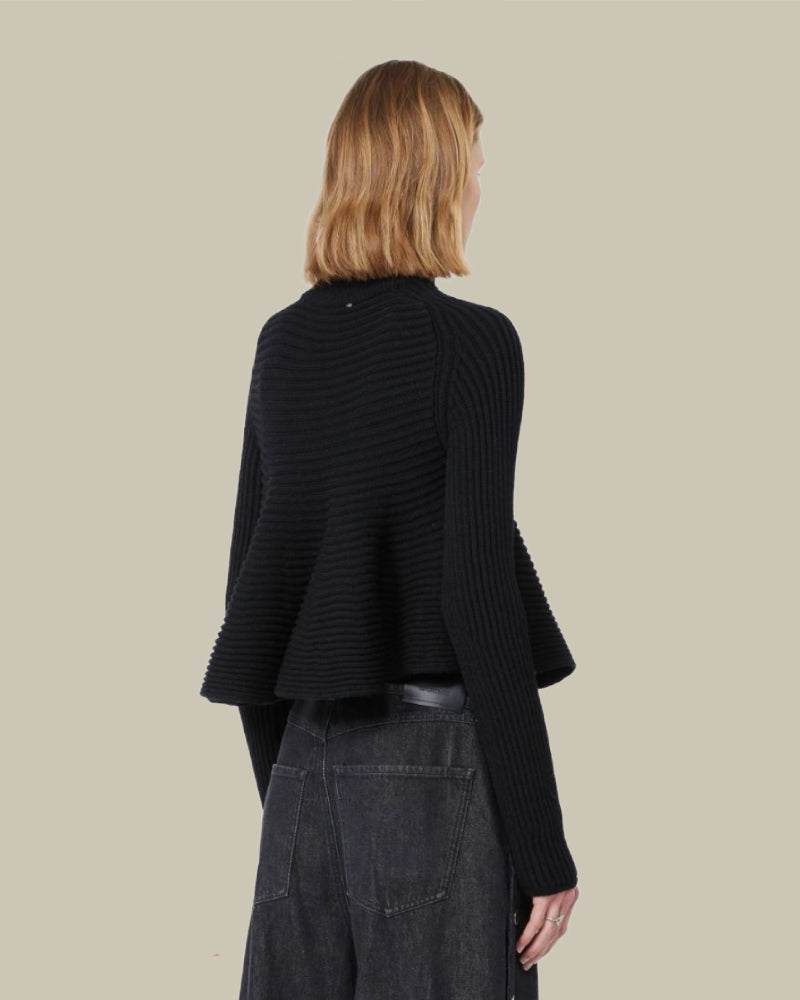 Astice Black Babydoll Sweater