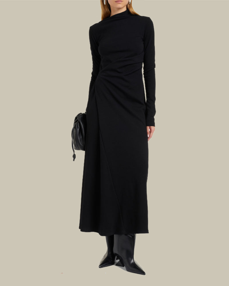 Edile Black Jersey Dress