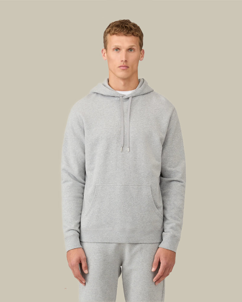 Loopback Hoodie Grey Melange