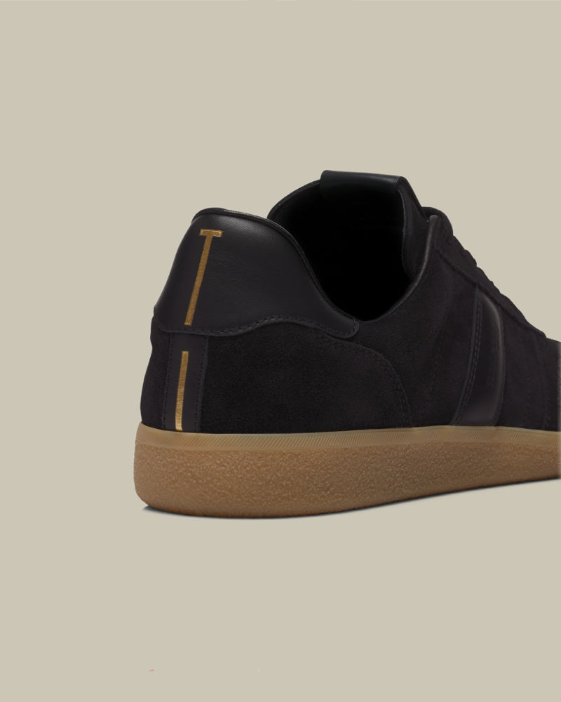 Black Suede T Low Top Sneaker