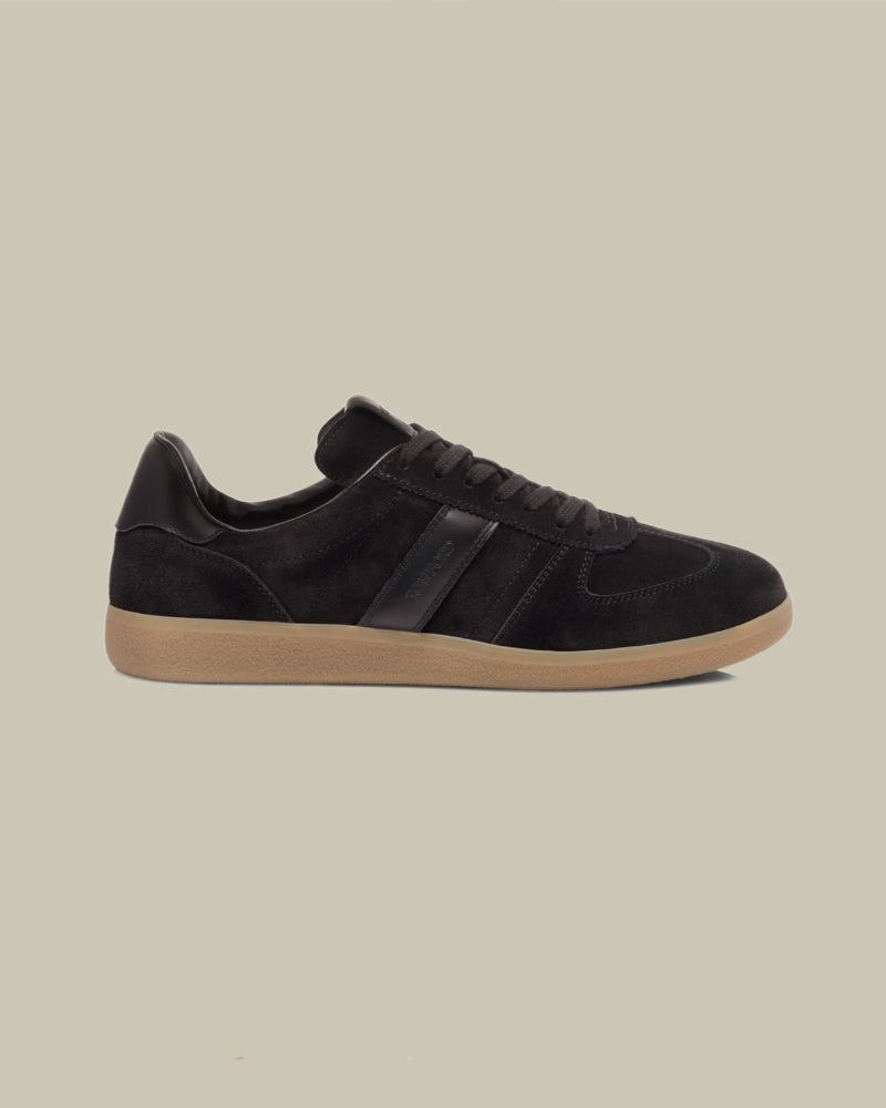 Black Suede T Low Top Sneaker