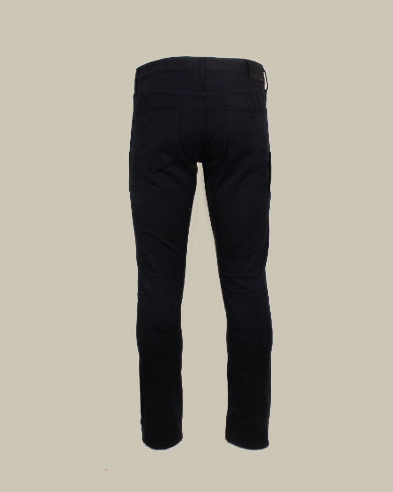 Navy Clean Compact Twill Slim Fit 5 Pocket Trouser