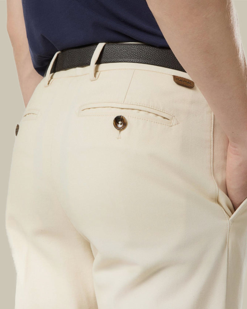 Ivory Japanese Cotton Drill Chino